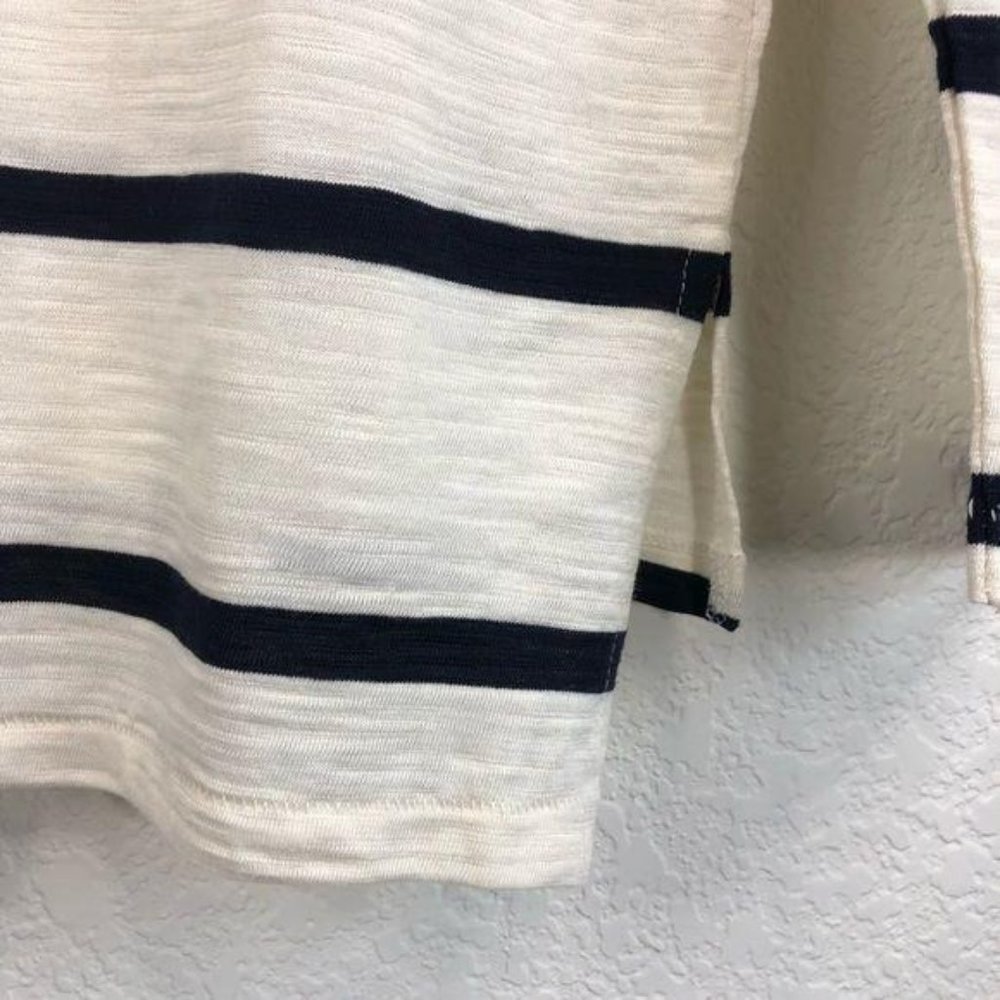 Banana Republic Le Tee Beaded Pocket Striped Tee S - Picture 6 of 8